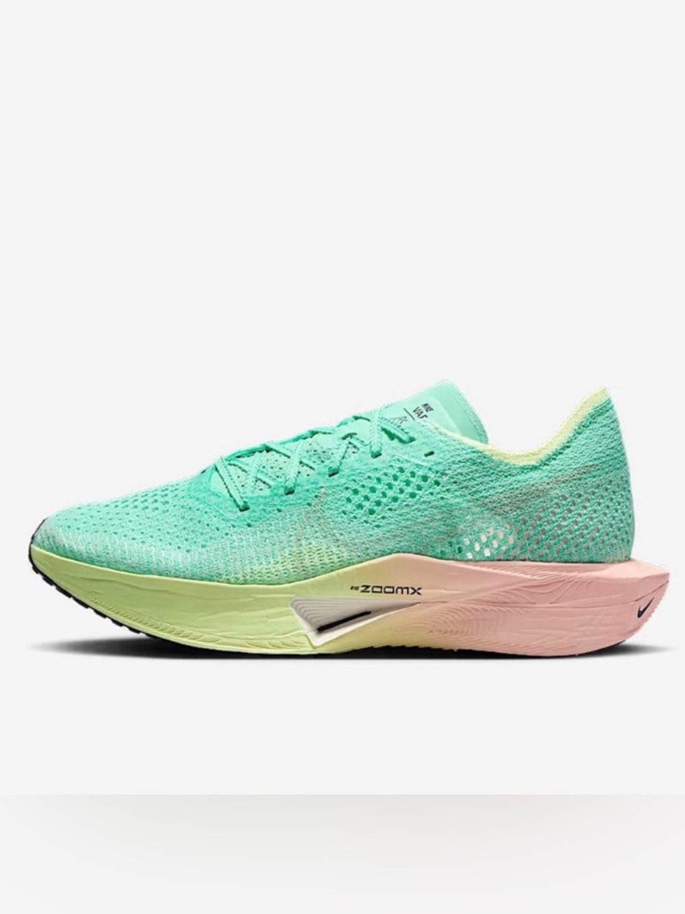 Nike ZoomX 💅 Vaporfly Next% 3 Flyknit Mint Foam-Sail Women’s Sz 8 8.5 HQ3505-379 - Picture 4 of 8